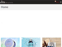 Tablet Screenshot of elitahair.com
